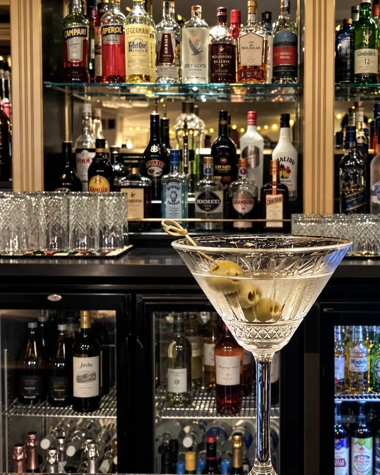 A signature cocktail at The Yew Tree bar