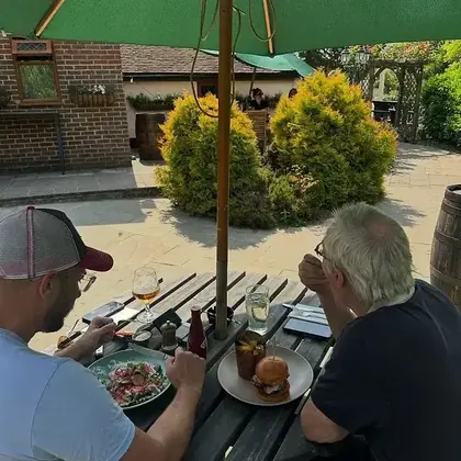 Lunch in the garden